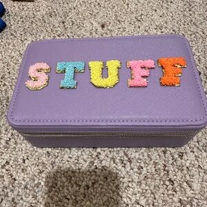 Stuff jewelry box new purple case looks like stony clover